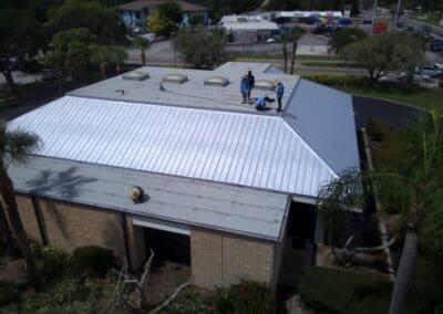 5-V Metal and Modified Roofing System Installation Sarasota FL Bringman Roofing