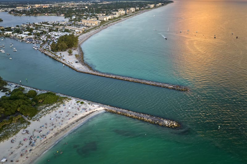 image aerial bay view Sarasota