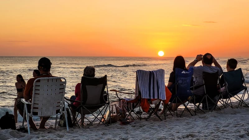 image of sunset at the beach