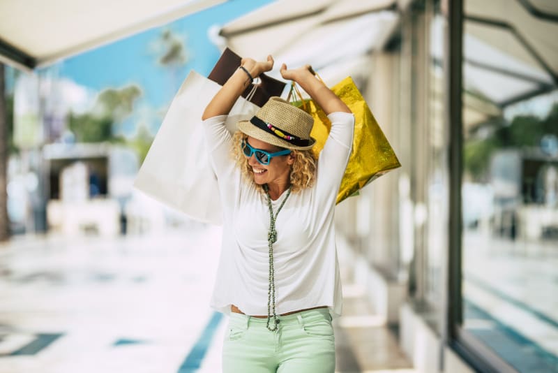 image of woman shopping